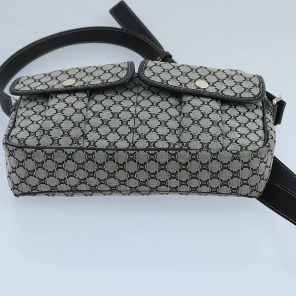 CELINE Macadam Canvas Shoulder Bag Gray - Picture 9 of 13